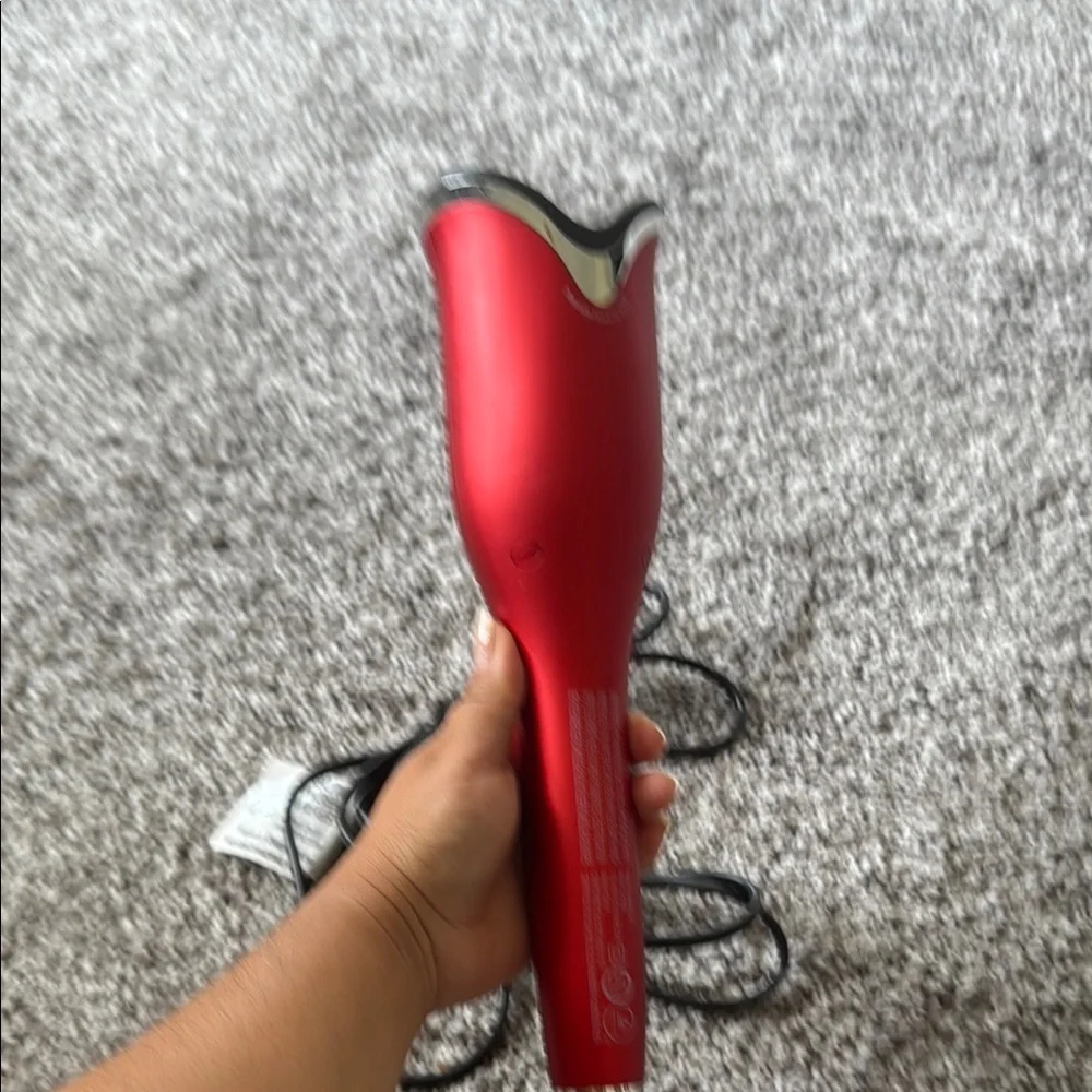 CHI Spin N Curl Curling Iron Red Hair Curler with Digital Display - Picture 7 of 7